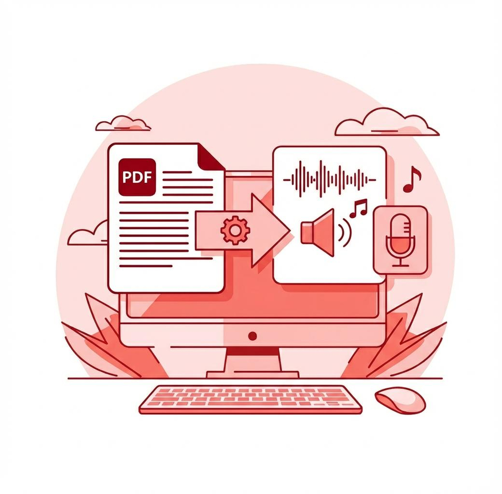 Transmonkey text to speech generator illustration