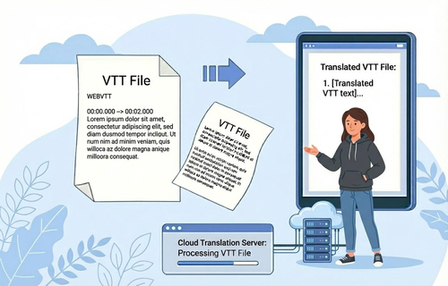 Diagram showing VTT's compatibility with various languages for web accessibility