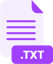 txt file supported